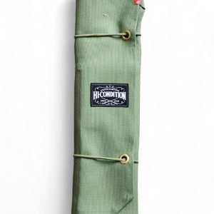 HI-CONDITION Hanpu Canvas 6 Pocket Knife Roll Bag [Dusty Green]