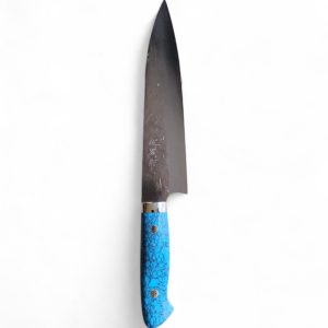SAJI TAKESHI SRS13 Steel Gyuto 210mm. Blue Turquoise