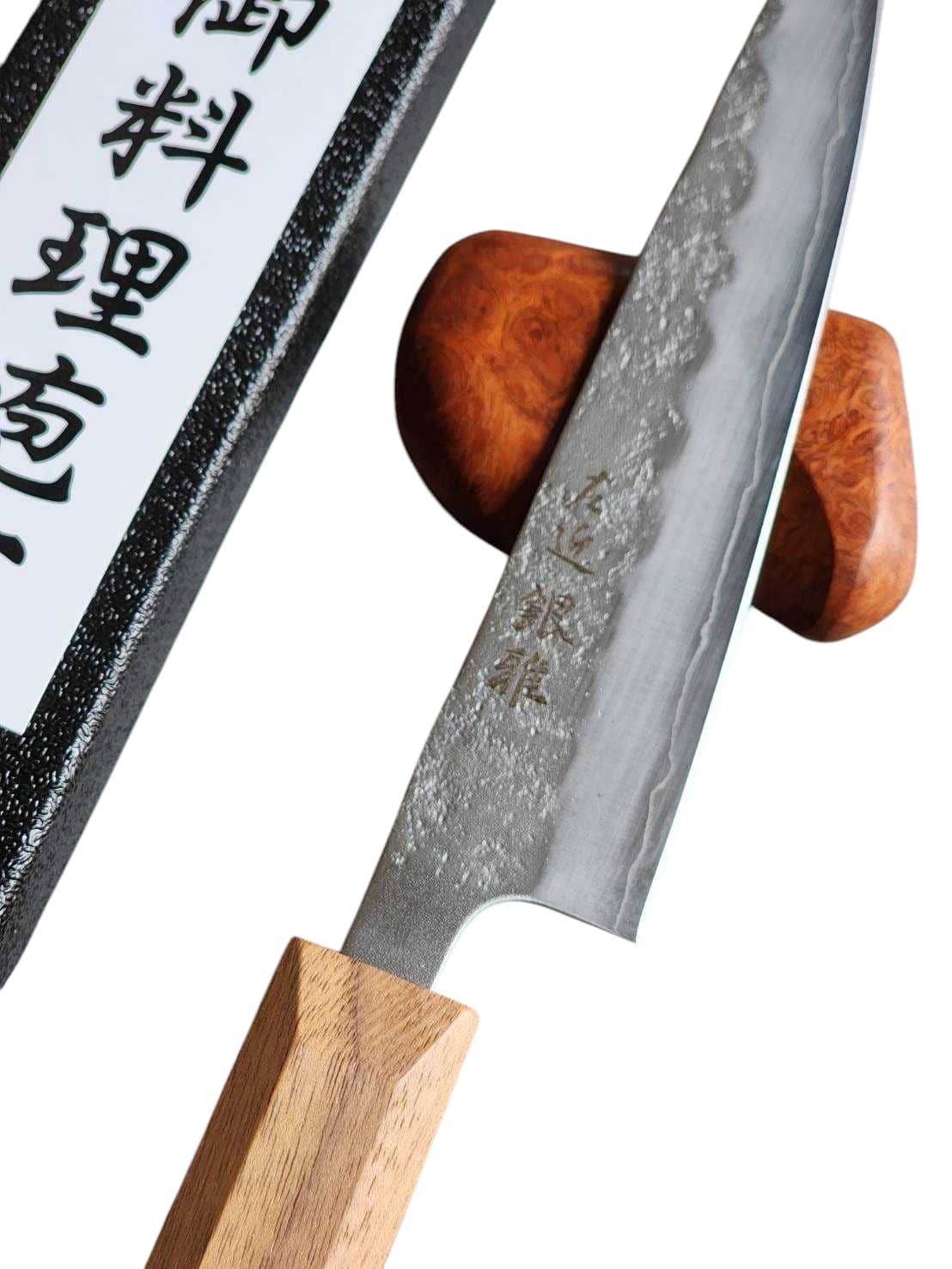 Gingami Silver 3 Kitchen Knife Nashiji Petty 135mm. - Image 4