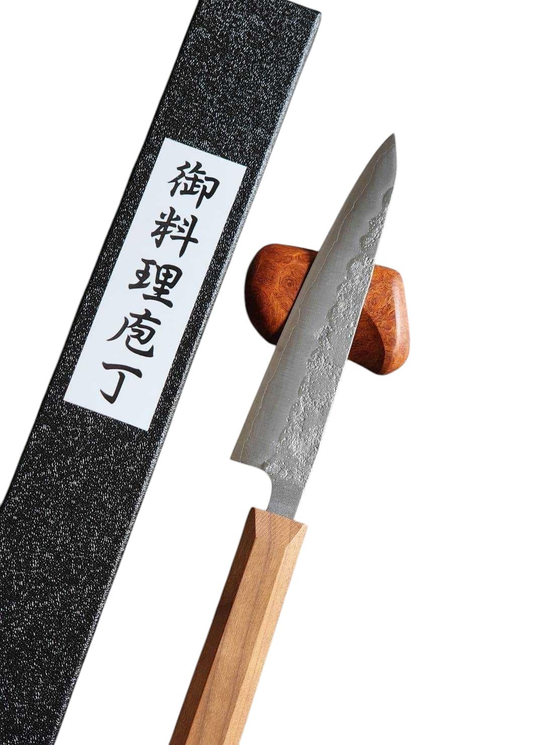 Gingami Silver 3 Kitchen Knife Nashiji Petty 135mm. - Image 5