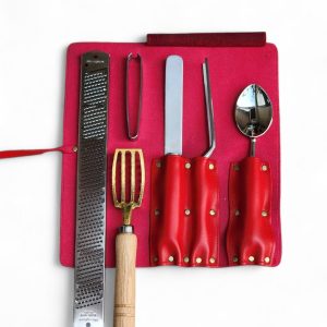 Stainless Microplane Tools Set (Red)